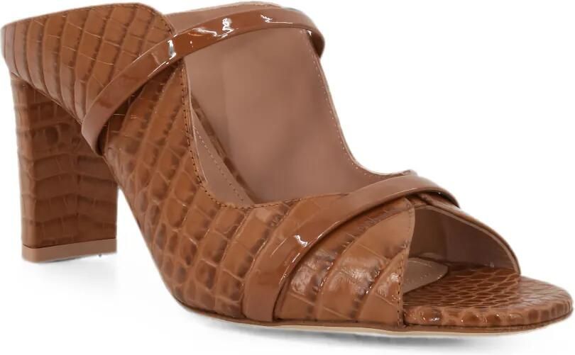Malone Souliers Lakleren sandalen met krokodillen-reliëf Bruin - Foto 3