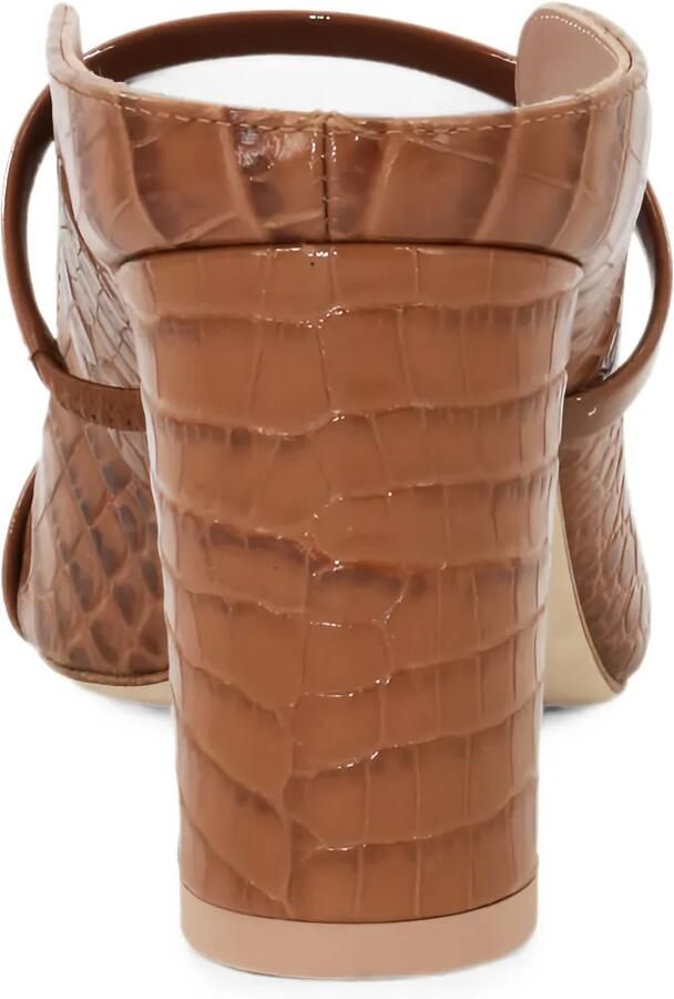Malone Souliers Lakleren sandalen met krokodillen-reliëf Bruin - Foto 2