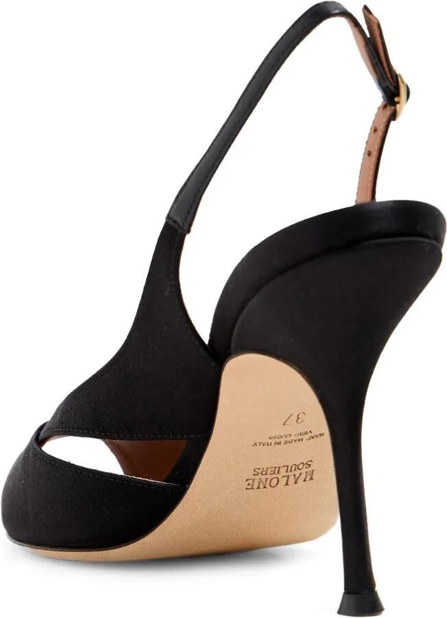 Malone Souliers Larsa peep-toe sandals Zwart - Foto 4
