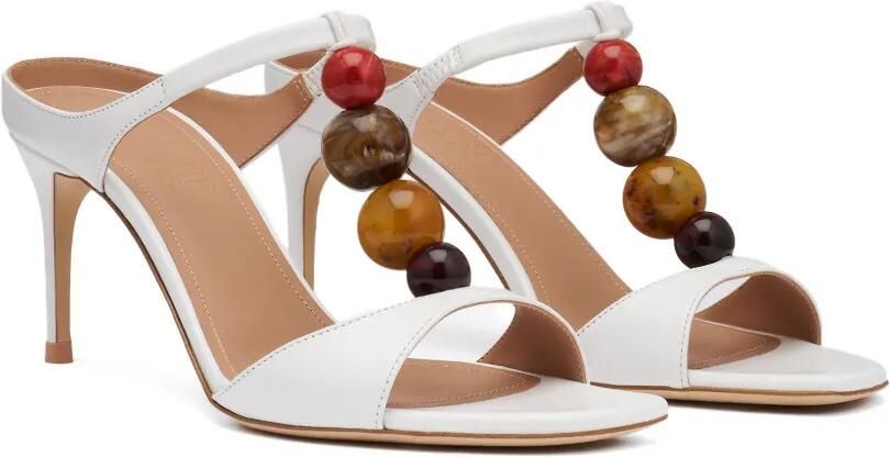 Malone Souliers Lena sandalen verfraaid met kralen Wit