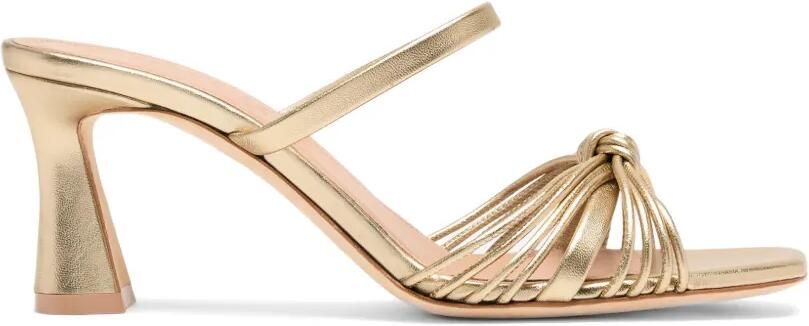 Malone Souliers Lucinda geknoopte leren sandalen Goud