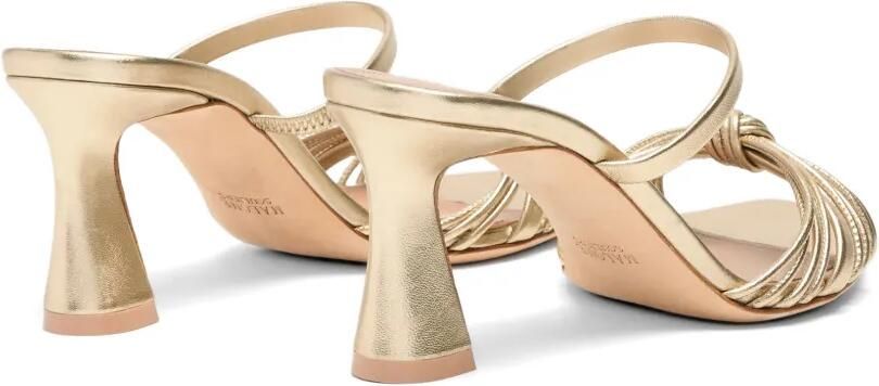 Malone Souliers Lucinda geknoopte leren sandalen Goud - Foto 5