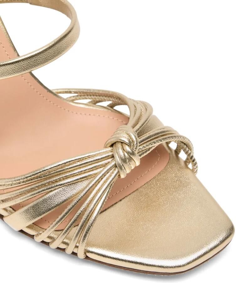 Malone Souliers Lucinda geknoopte leren sandalen Goud - Foto 2