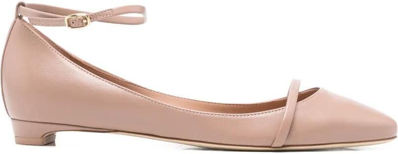 Malone Souliers Mary ballerina's met puntige neus Roze