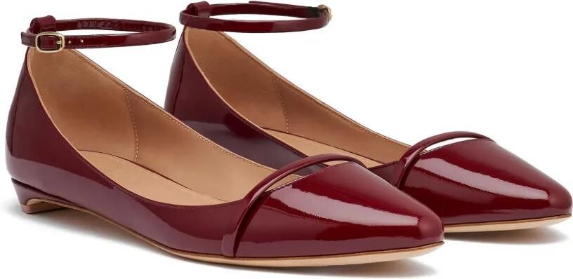 Malone Souliers Mary Jane lakleren ballerina's Rood - Foto 4