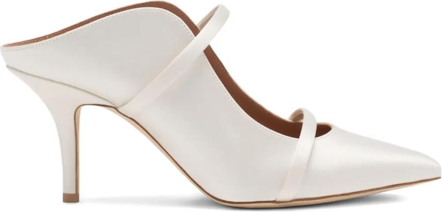 Malone Souliers Maureen 70 mm muiltjes Wit