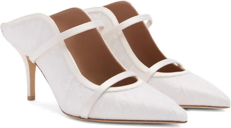 Malone Souliers Maureen 70mm muiltjes Wit - Foto 4