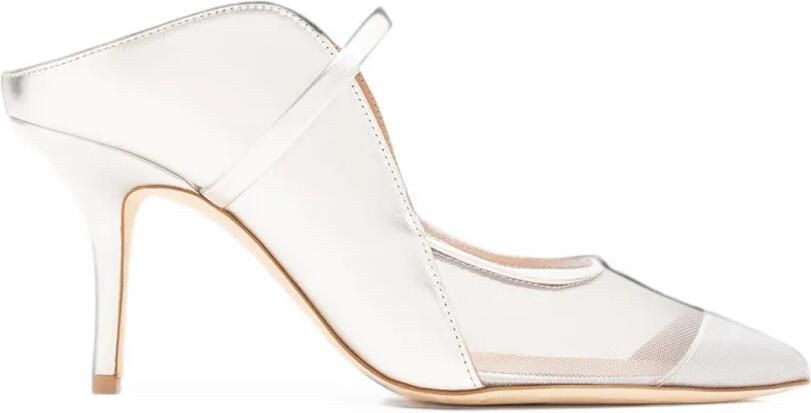Malone Souliers Maureen Arc mesh muiltjes Zilver