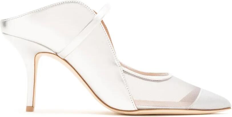 Malone Souliers Maureen Arc mesh muiltjes Zilver