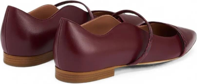 Malone Souliers Maureen leren ballerina's Rood - Foto 5