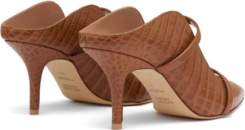 Malone Souliers Maureen leren muiltjes met reliëf Bruin - Foto 5