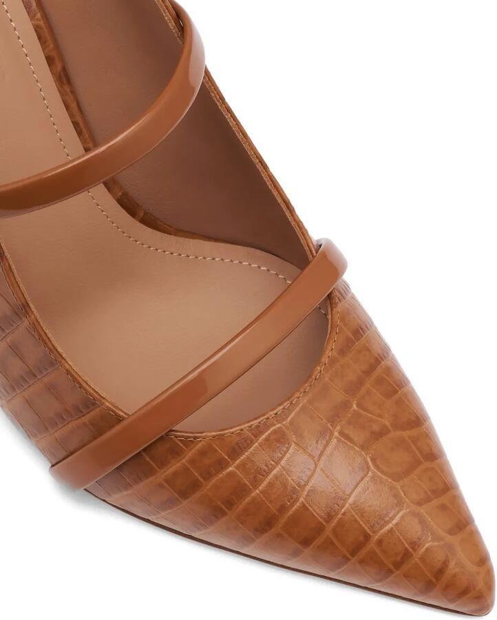 Malone Souliers Maureen leren muiltjes met reliëf Bruin - Foto 2