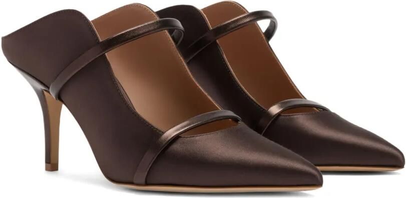 Malone Souliers Maureen muiltjes met bandje Bruin