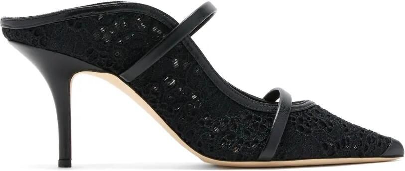 Malone Souliers Maureen muiltjes met bandje Zwart