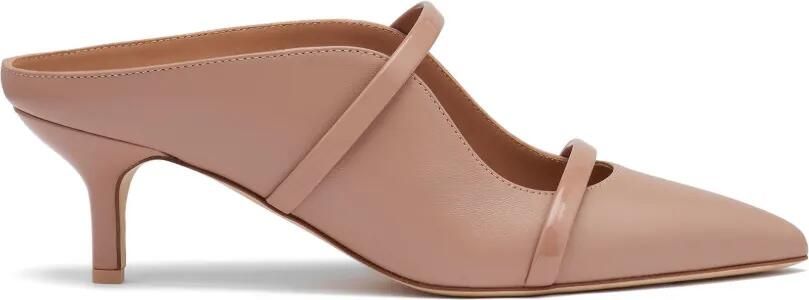 Malone Souliers Maureen muiltjes met dubbele bandjes Beige