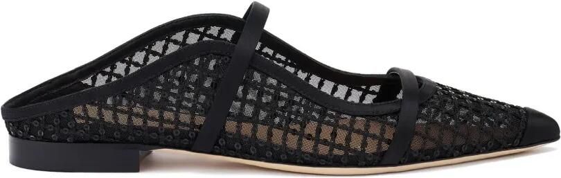 Malone Souliers Maureen muiltjes met pailletten Zwart
