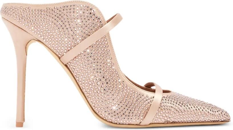 Malone Souliers Maureen muiltjes verfraaid met kristallen Roze