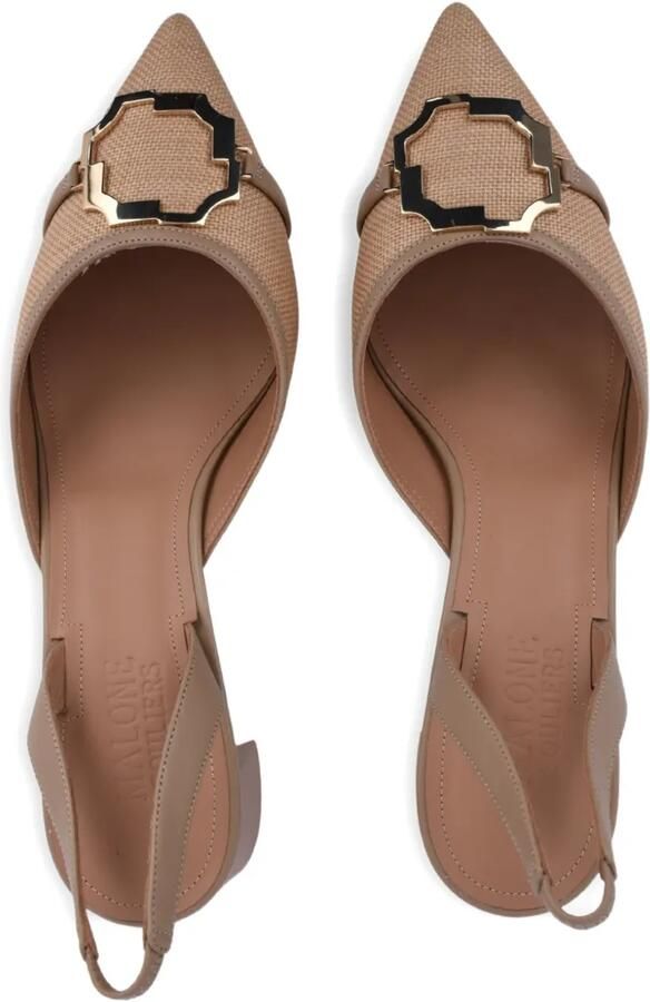 Malone Souliers Misha slingback pumps met puntige neus Beige - Foto 1