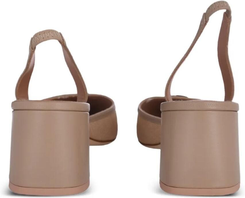 Malone Souliers Misha slingback pumps met puntige neus Beige - Foto 2