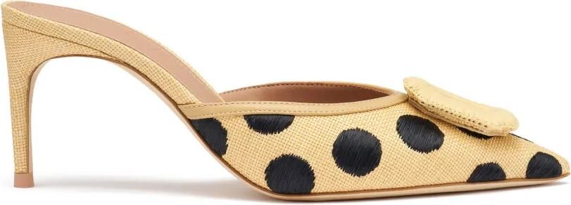Malone Souliers Mona muiltjes met stippen en gespdetail Beige