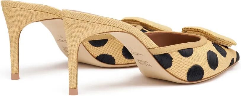 Malone Souliers Mona muiltjes met stippen en gespdetail Beige - Foto 4
