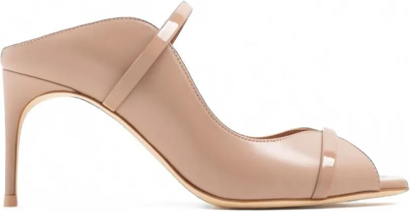 Malone Souliers Noah leren sandalen met lakleren afwerking Beige