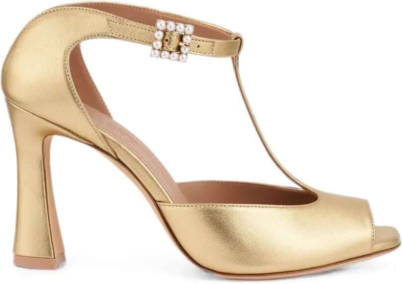 Malone Souliers Nomi sandalen met hak Goud