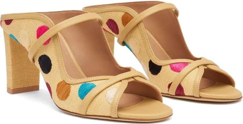 Malone Souliers Norah raffia sandalen met stippen Beige - Foto 5