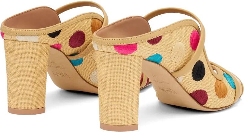 Malone Souliers Norah raffia sandalen met stippen Beige - Foto 4