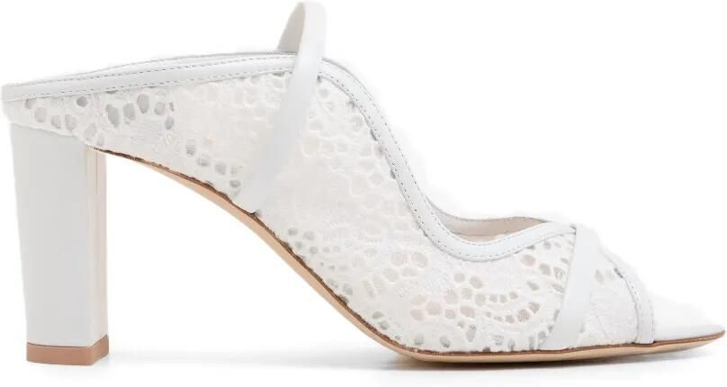 Malone Souliers Norah sandalen met kanten bandjes Wit