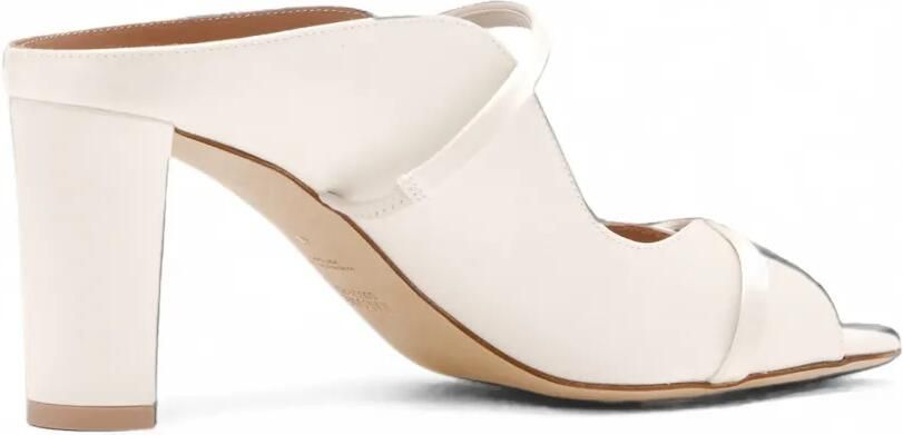 Malone Souliers Norah satijnen muiltjes Wit - Foto 4