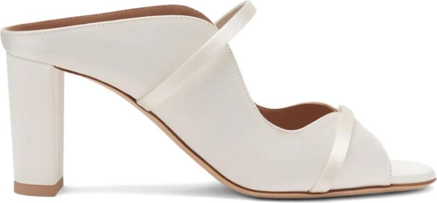 Malone Souliers Norah satijnen sandalen Wit