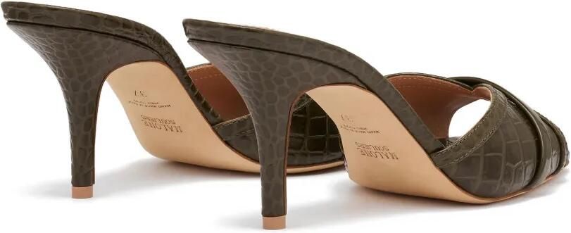 Malone Souliers Perla leren sandalen met reliëf Groen - Foto 5