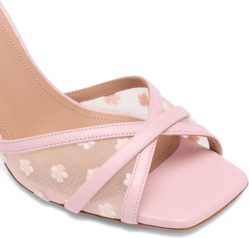Malone Souliers Perla sandalen met geborduurde bloemen Roze - Foto 2