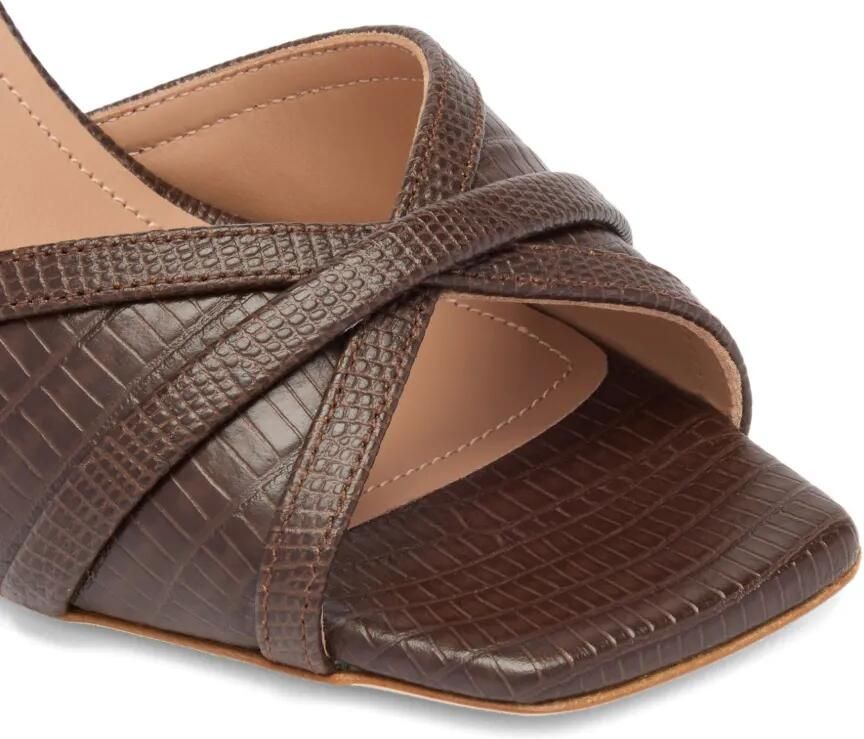 Malone Souliers Perla sandalen met reliëf Bruin - Foto 3