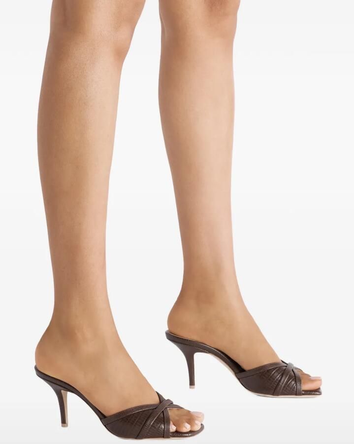 Malone Souliers Perla sandalen met reliëf Bruin - Foto 2
