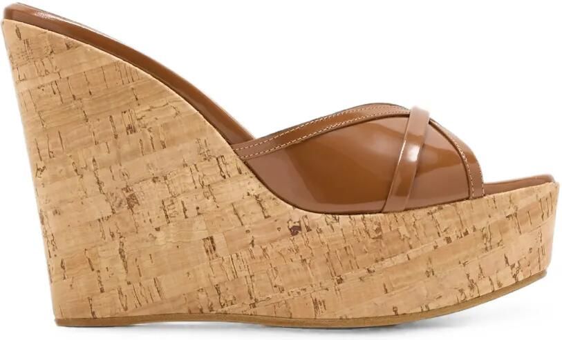 Malone Souliers Perla sandalen met sleehak Bruin