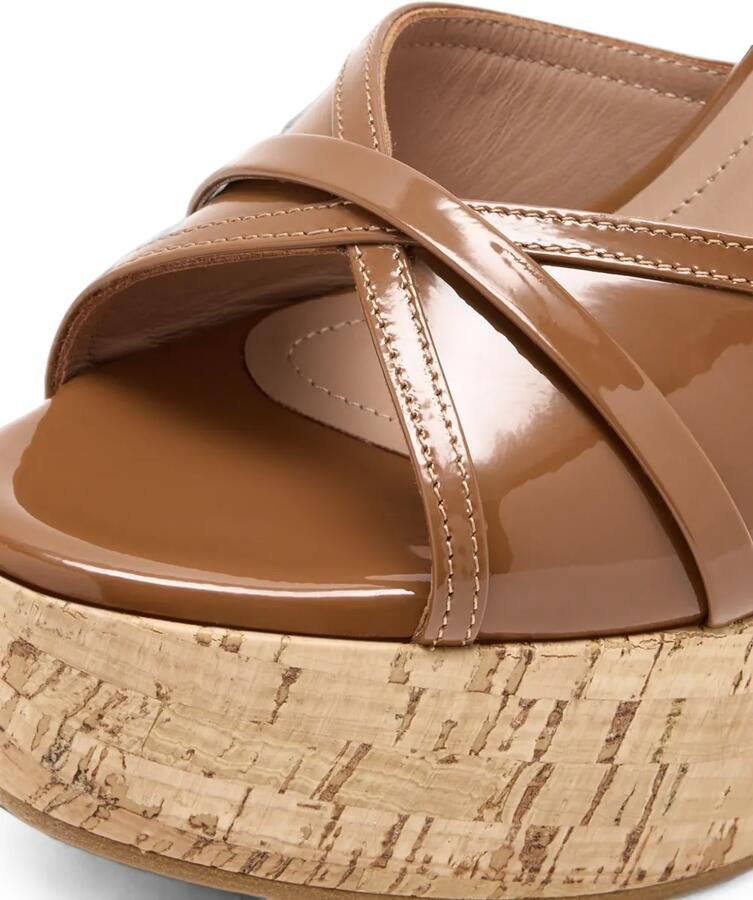 Malone Souliers Perla sandalen met sleehak Bruin - Foto 2