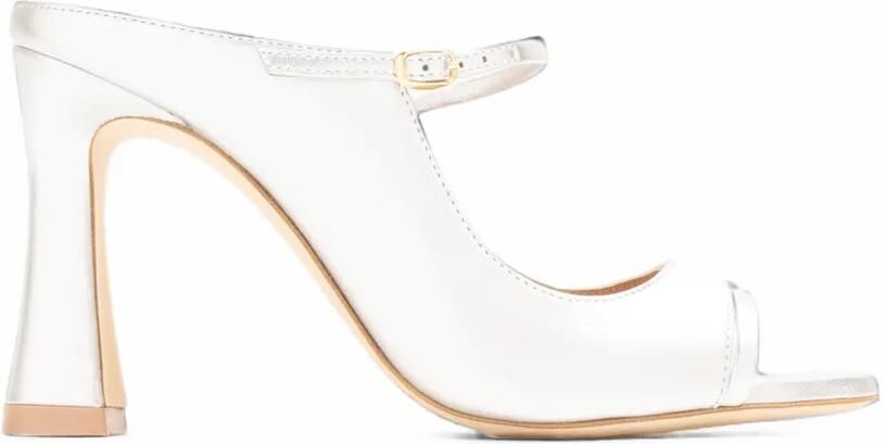 Malone Souliers Rania sandalen met gespbandje Zilver