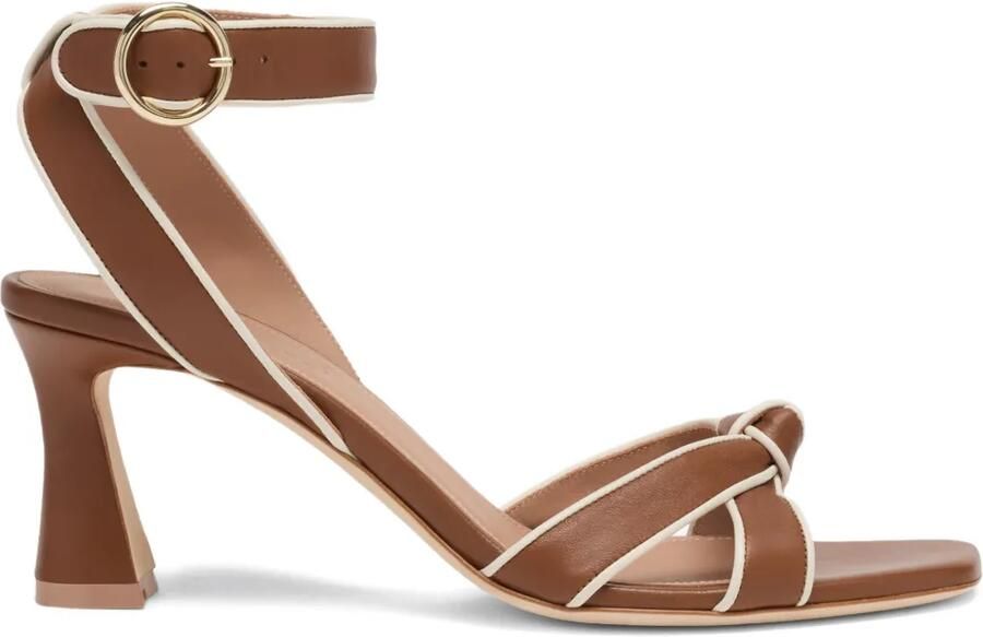 Malone Souliers Rudi geknoopte leren sandalen Bruin