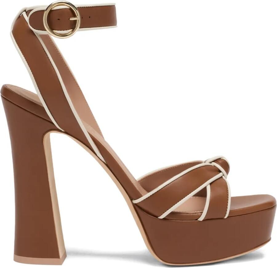 Malone Souliers Rudi leren sandalen Bruin