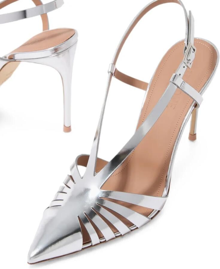 Malone Souliers Sandalen met puntige neus Zilver - Foto 2
