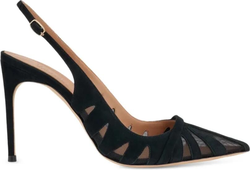 Malone Souliers Schiffer 90 slingback pumps Zwart - Foto 5