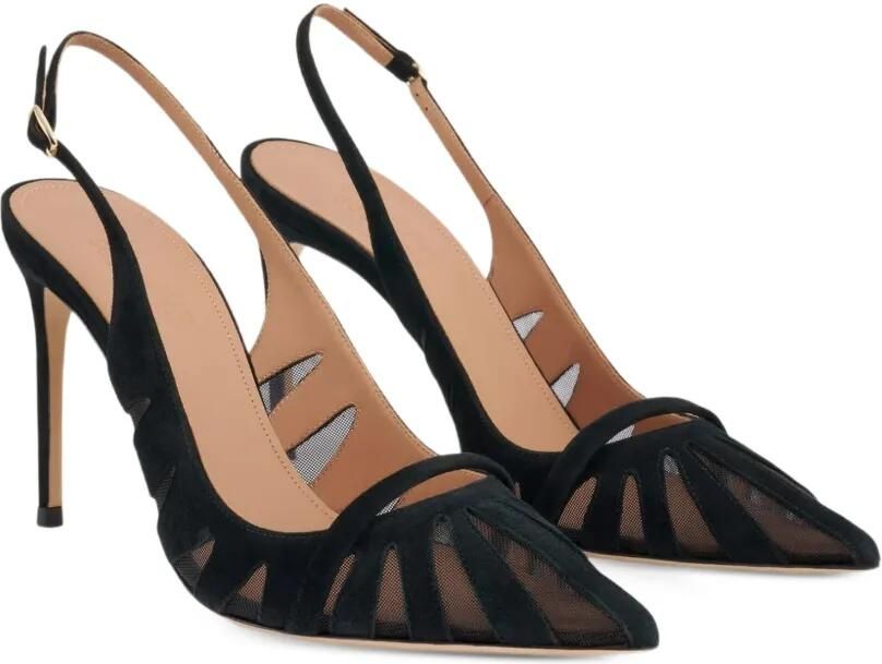 Malone Souliers Schiffer 90 slingback pumps Zwart - Foto 4