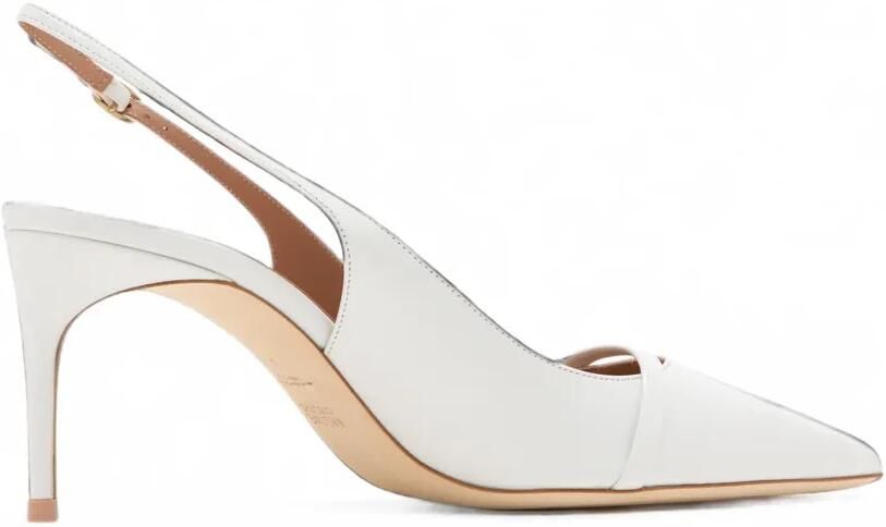 Malone Souliers Schiffer leren slingback pumps Wit - Foto 4