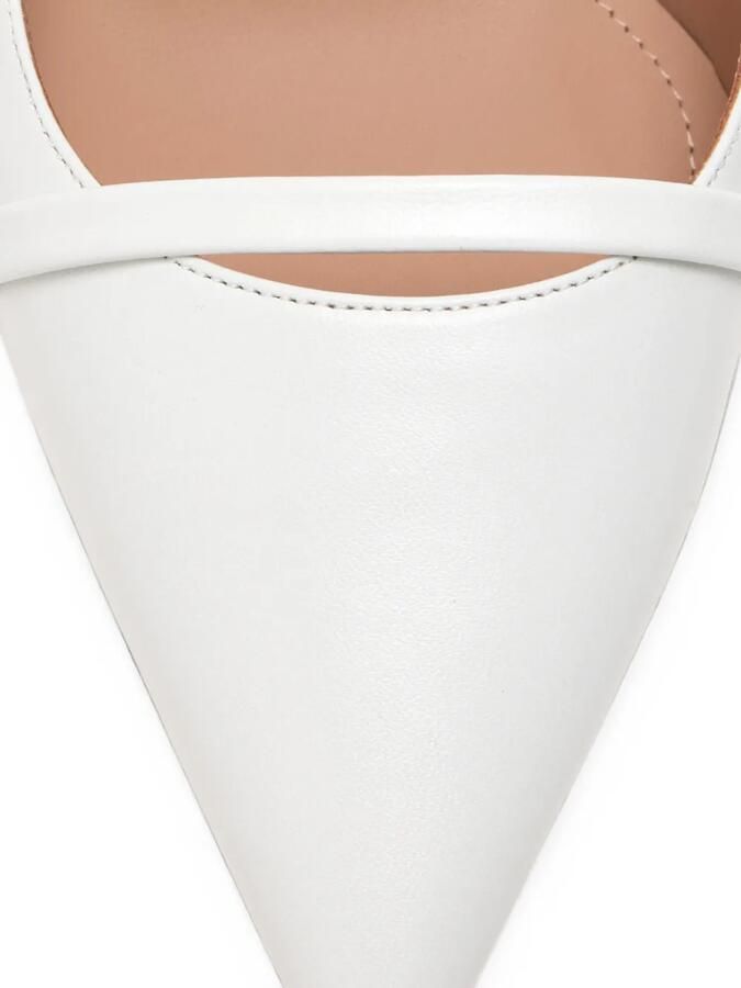Malone Souliers Schiffer leren slingback pumps Wit - Foto 2