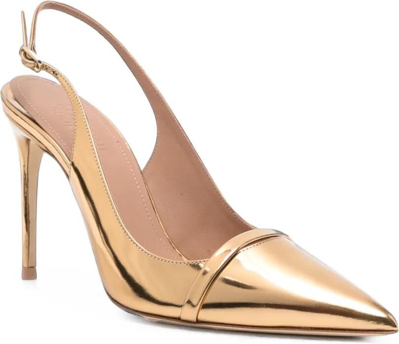 Malone Souliers Schiffer metallic leren pumps Goud - Foto 3