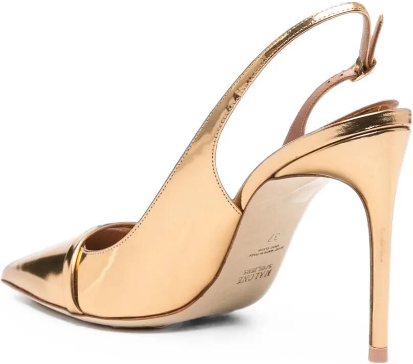 Malone Souliers Schiffer metallic leren pumps Goud - Foto 2