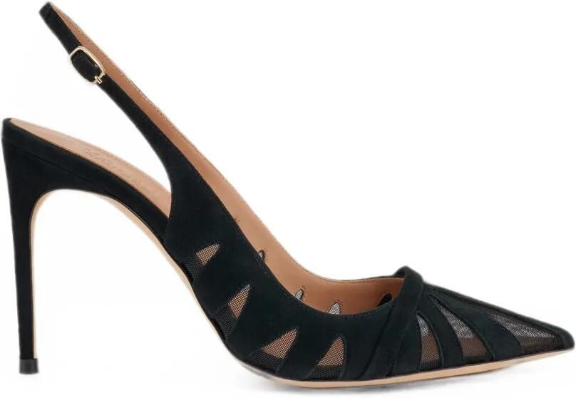 Malone Souliers Schiffer slingback pumps Zwart