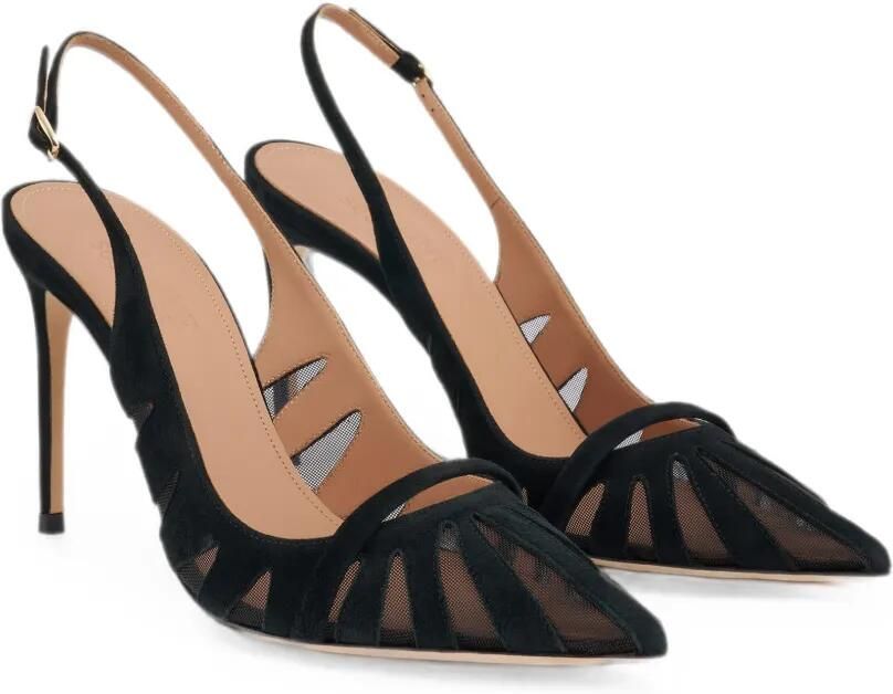 Malone Souliers Schiffer slingback pumps Zwart - Foto 3